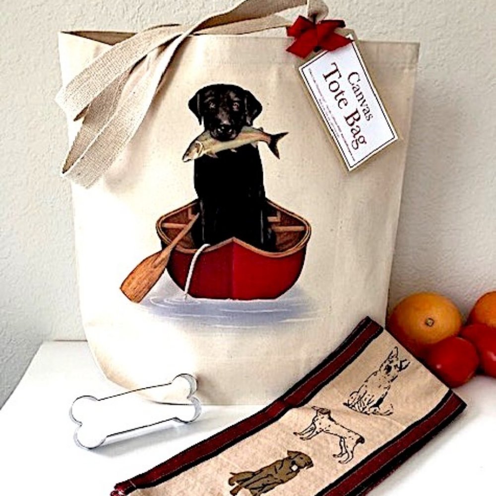 Dog Lover’s Tote, Tea Towel, DogBone Cookie Cutter
